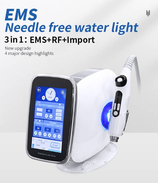 Mesogun rf ems 3in1 mesotheraphy non needle skin booster serum injection