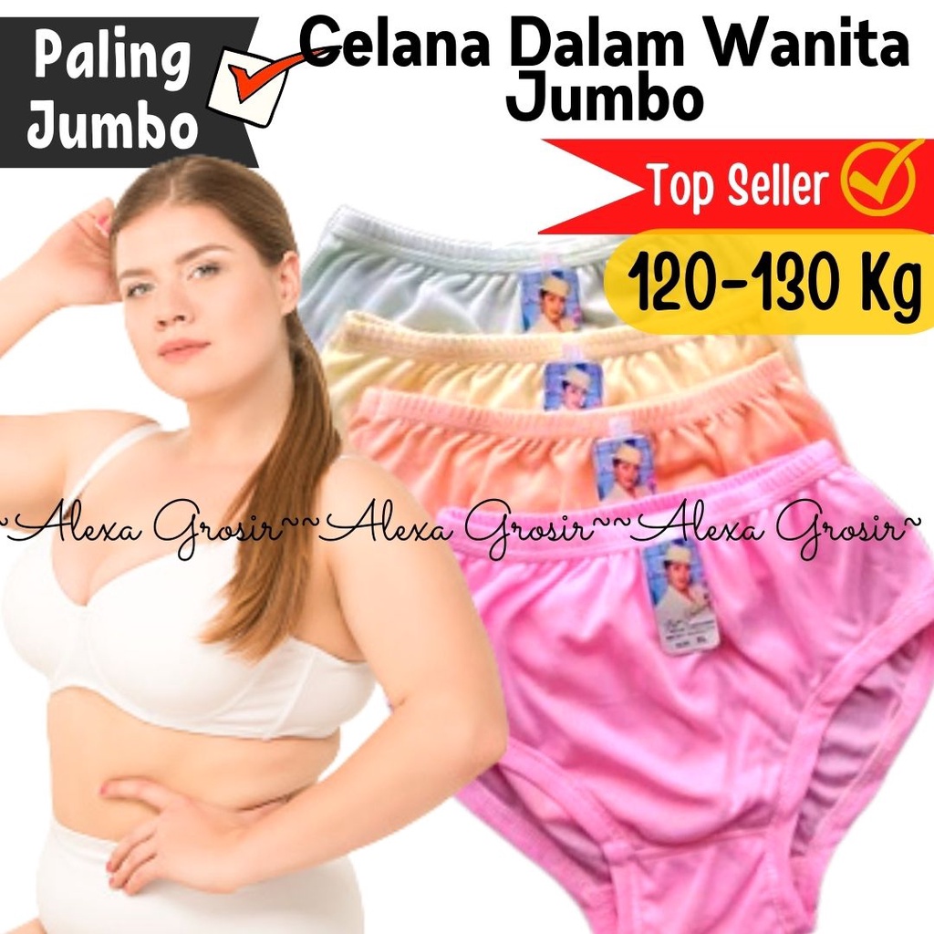 Celana Dalam Wanita Katun 6L Cd Basic JUMBO