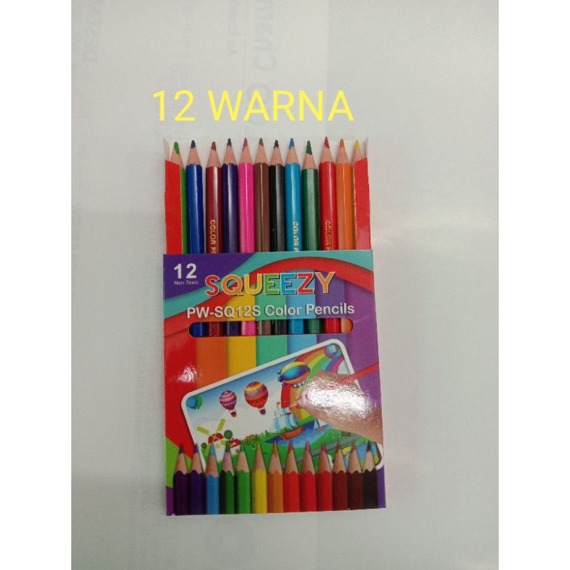 

PENSIL WARNA PENDEK / PENSIL 12 WARNA PENDEK SQUEEZY