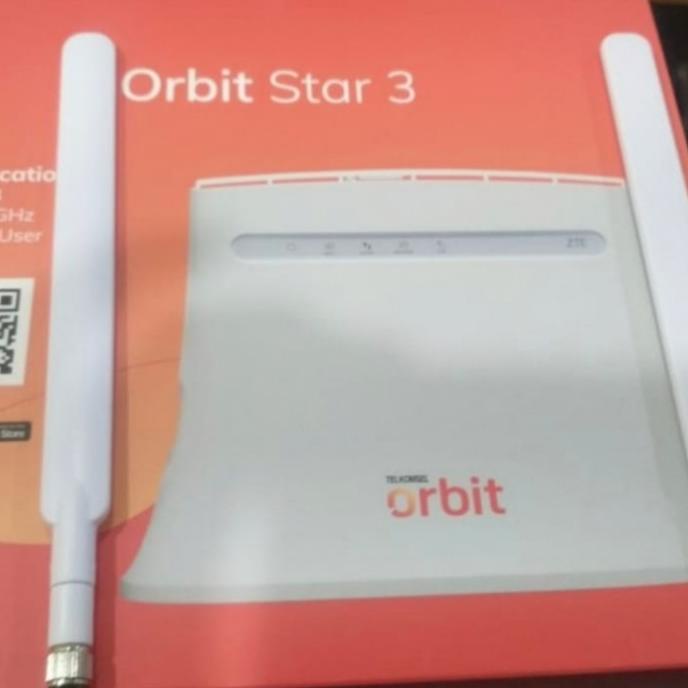 Modem Telkomsel Orbit Star 3 Unlock Zte Mf283U Wifi Router 4G + Antena
