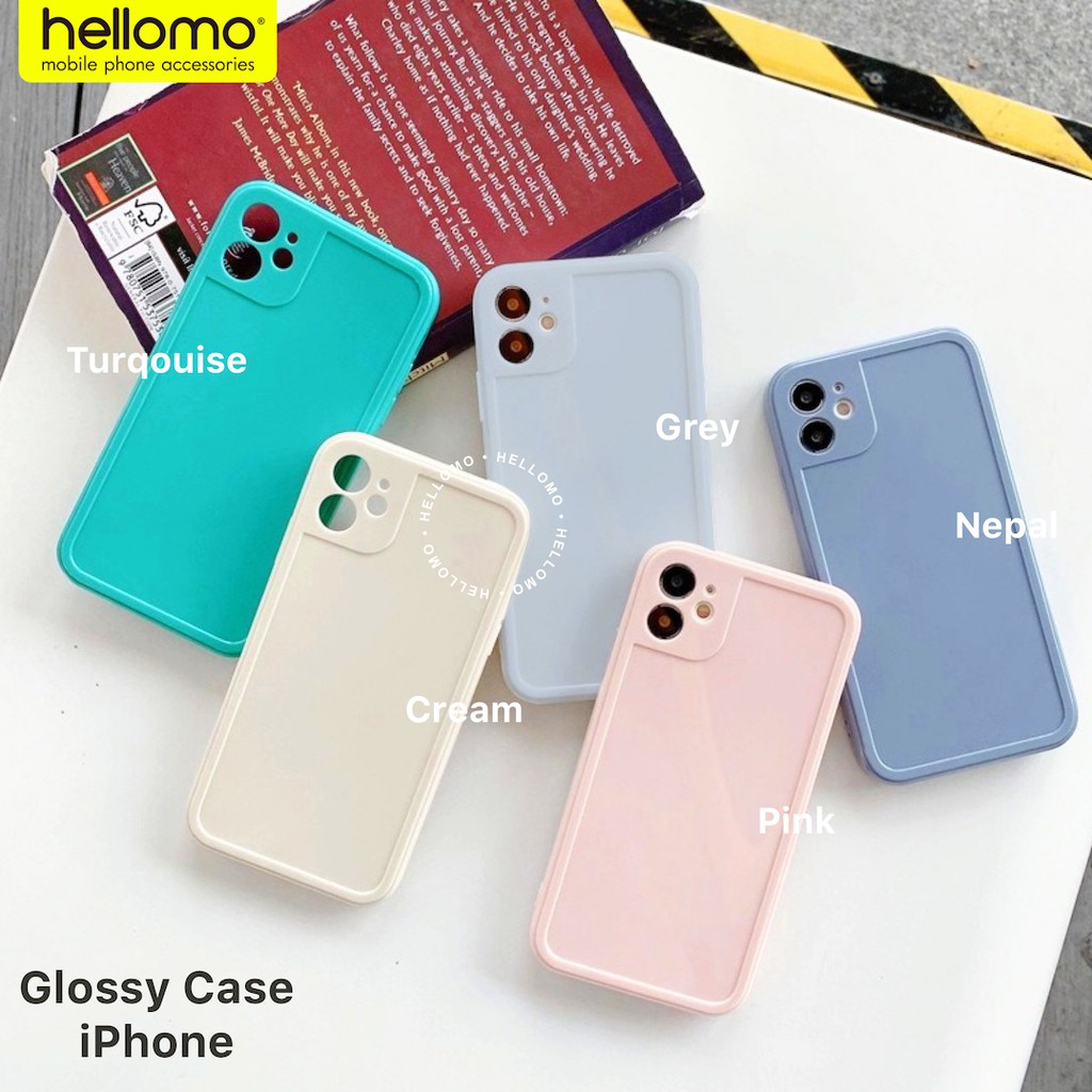 Glossy Campro Case iPhone Casing Glossy Full Camera Protection Soft