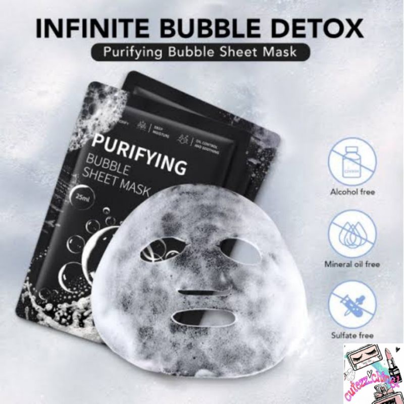 ☃️Cutezz_Ching1☃️YOU Purifying Bubble Sheet Mask 25ml