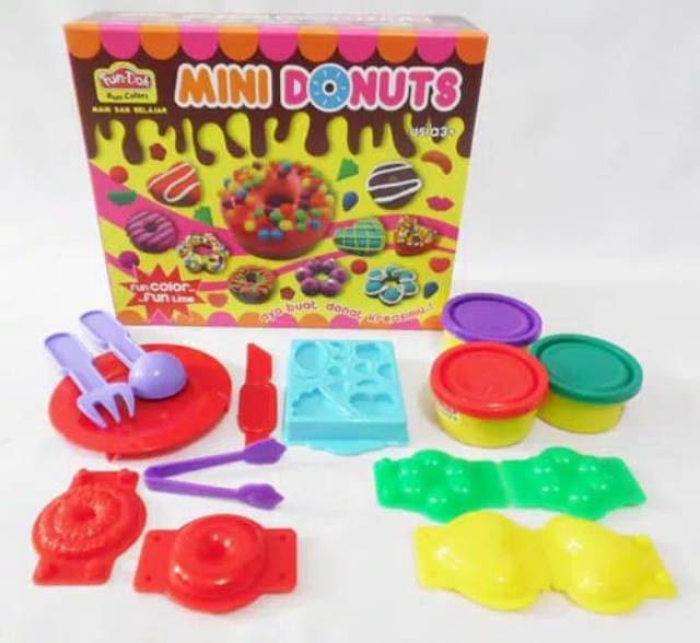Fun doh Fun Doh Mini Donuts Mainan Lilin Anak Y1