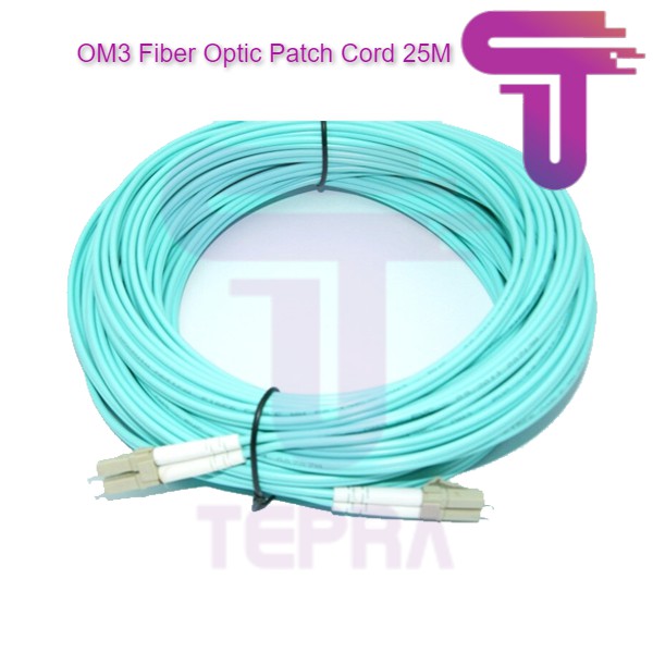 OM3 Duplex LC Fiber Optic Patch Cords/OM3 Fiber Optic Patch Cord 25M