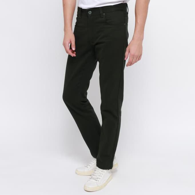New Product Edwin Celana Jeans Milan-018 Regular Fit Pria Panjang Army Green Free Ongkir