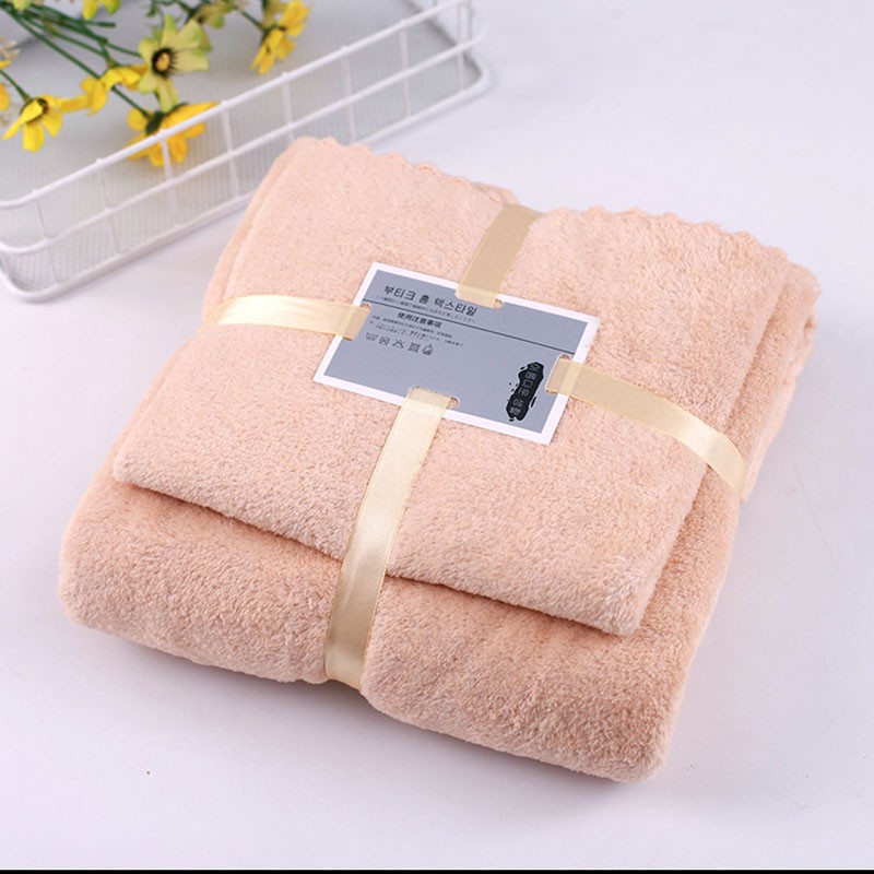 Handuk set 2 in 1 handuk mandi dan cotton towel