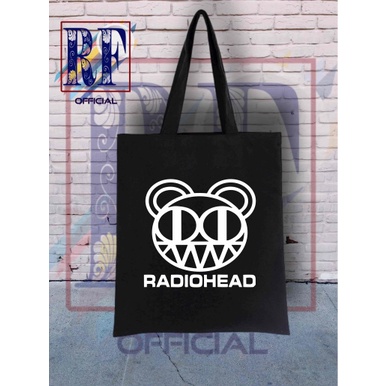 Tote bag BAND RADIOHEAD Tas musik rock metal / totebag tas jinjing sling bags waistbag / tas ransel 