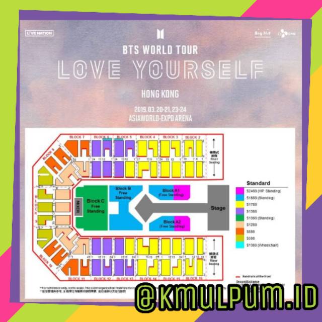 Bts World Tour Love Yourself Hongkong Ticket Tiket Shopee Indonesia