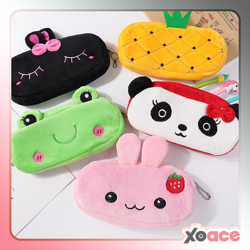 

Dompet Boneka Tempat Pensil Bulu Motif Hewan MCO25369