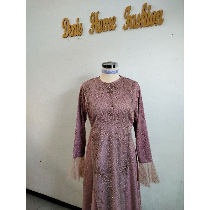 gaun/gaun kondangan/gaun brokat/gaun cantik/gaun modern/gaun pesta