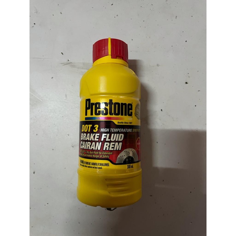 Brake Fluid Cairan Minyak Rem DOT 3 PRESTONE 300mL - merah biru