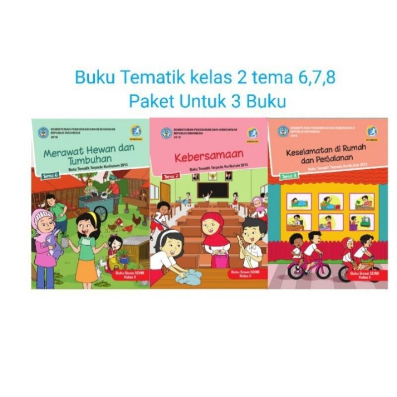 Harga paket buku tematik k13 dikbud kelas 2 tema 6,7,8 smtr 2 edisi revisi 2017/2018