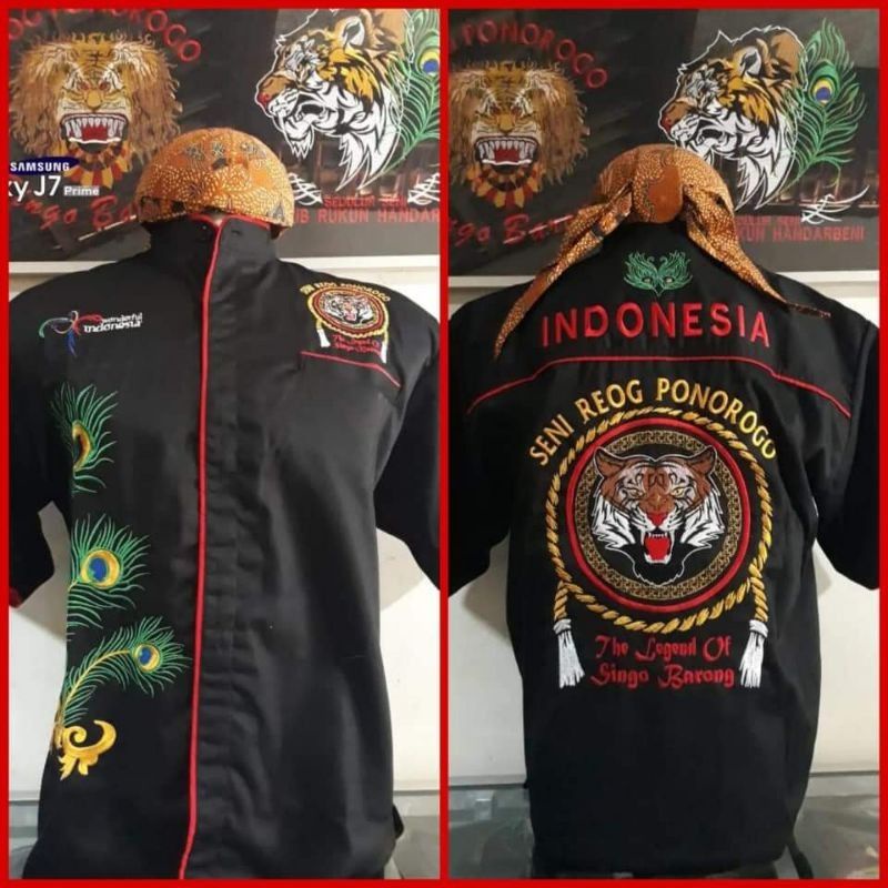 Hem bordir/hem reog/hem warok/hem murah/kemeja bordir/kemeja murah