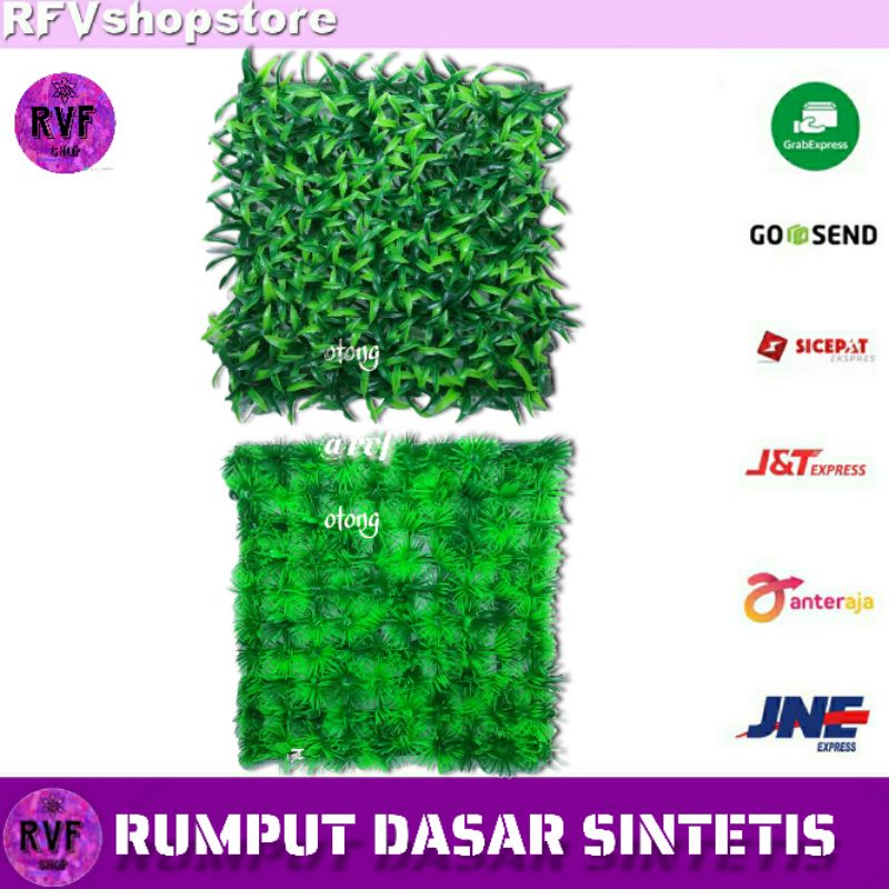 RUMPUT DASAR PLASTIK SINTETIS AQUARIUM MURAH aquascape daun kecil halus besar kasar