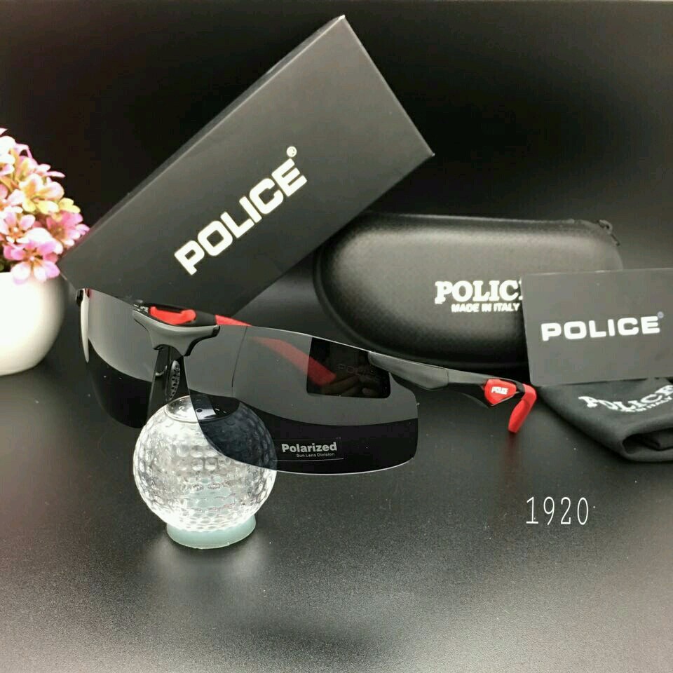 Kacamata Sunglasses Pria PLC 1920 Hitam Merah