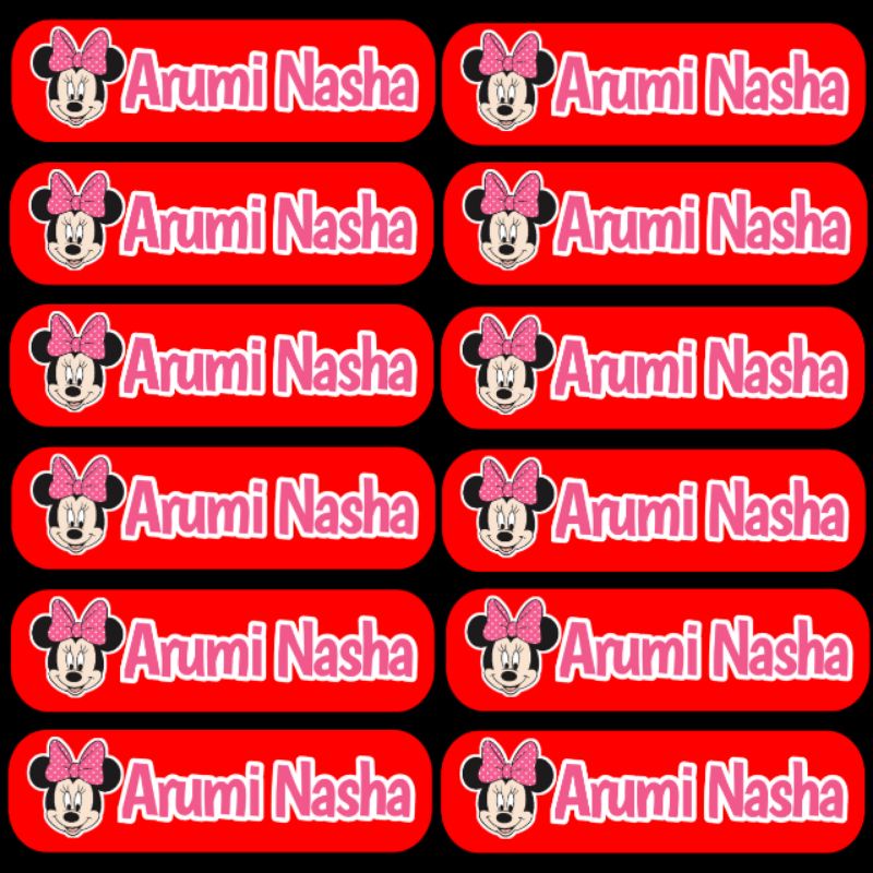 

Sablon Stiker Nama anak