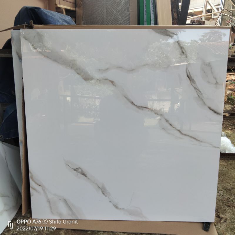 Granit lantai 80x80 florence calacata kw.E.ekonomi/indogress