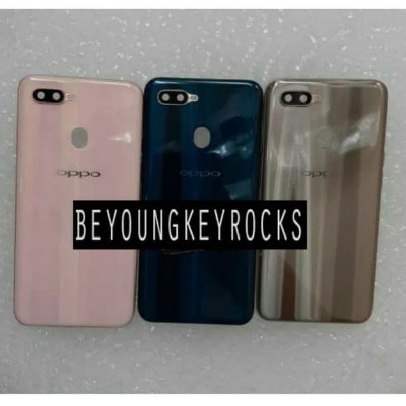 Casing Housing Backdoor Tutup Belakang Set Bezel Oppo A7 Original