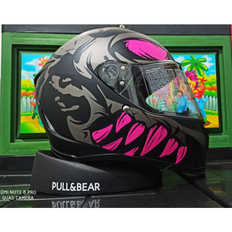 Helm Zeus Series Hitam doff zs822b