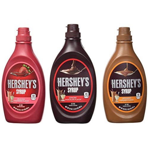 Hershey's Indulgent Caramel Flavor Syrup l Hershey‘s Strawberry Syrup