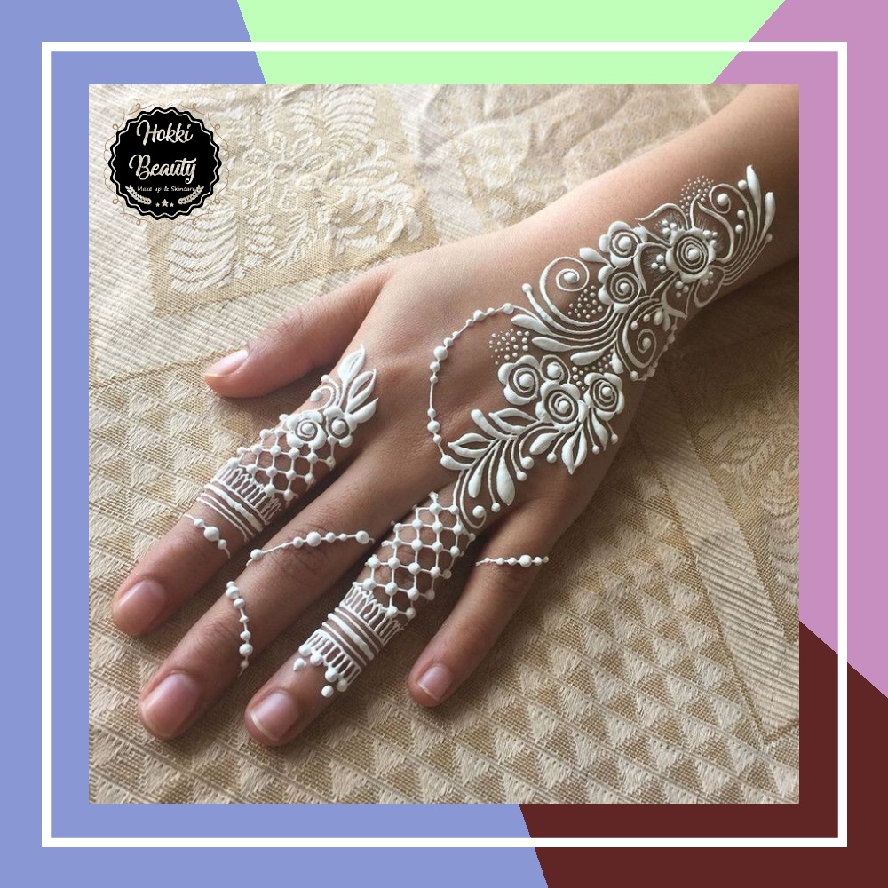 Henna Putih I Hena Warna Putih I Henna Tangan I Hena Putih I White Henna I Henna Al Latif Warna Putih