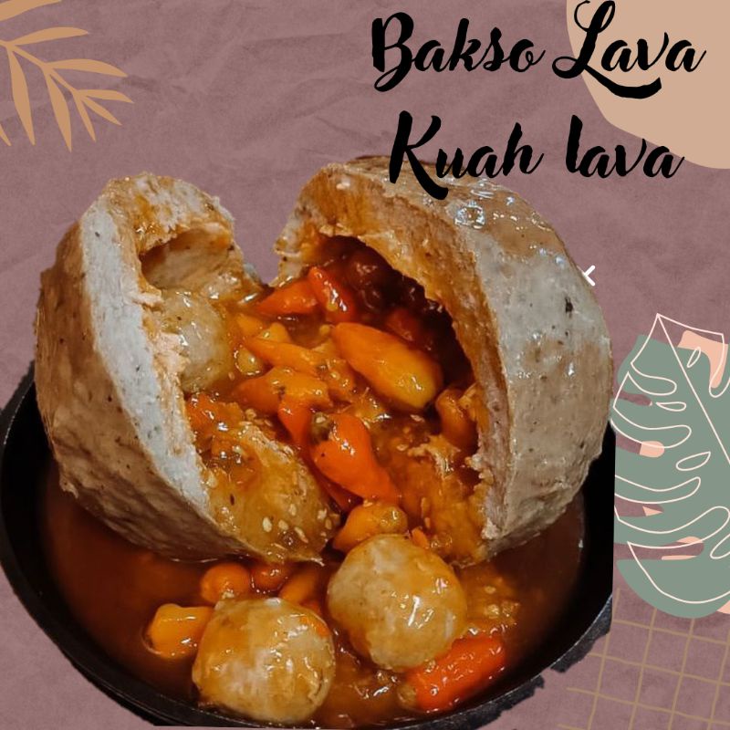 

Bakso Lava kuah Lava|| isi 3 pcs pentol Lava dengan isian tetelan pedas