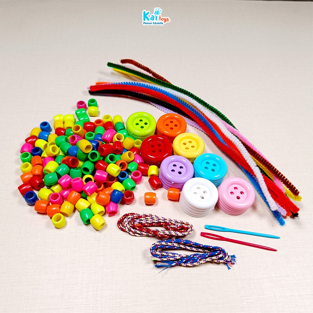 Jual Paket Meronce - Mainan Motorik Halus Sensori Prewriting Montessori ...