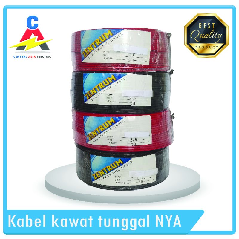 Kabel Listrik Kawat NYA 1 x 1.5 (50 Yard)