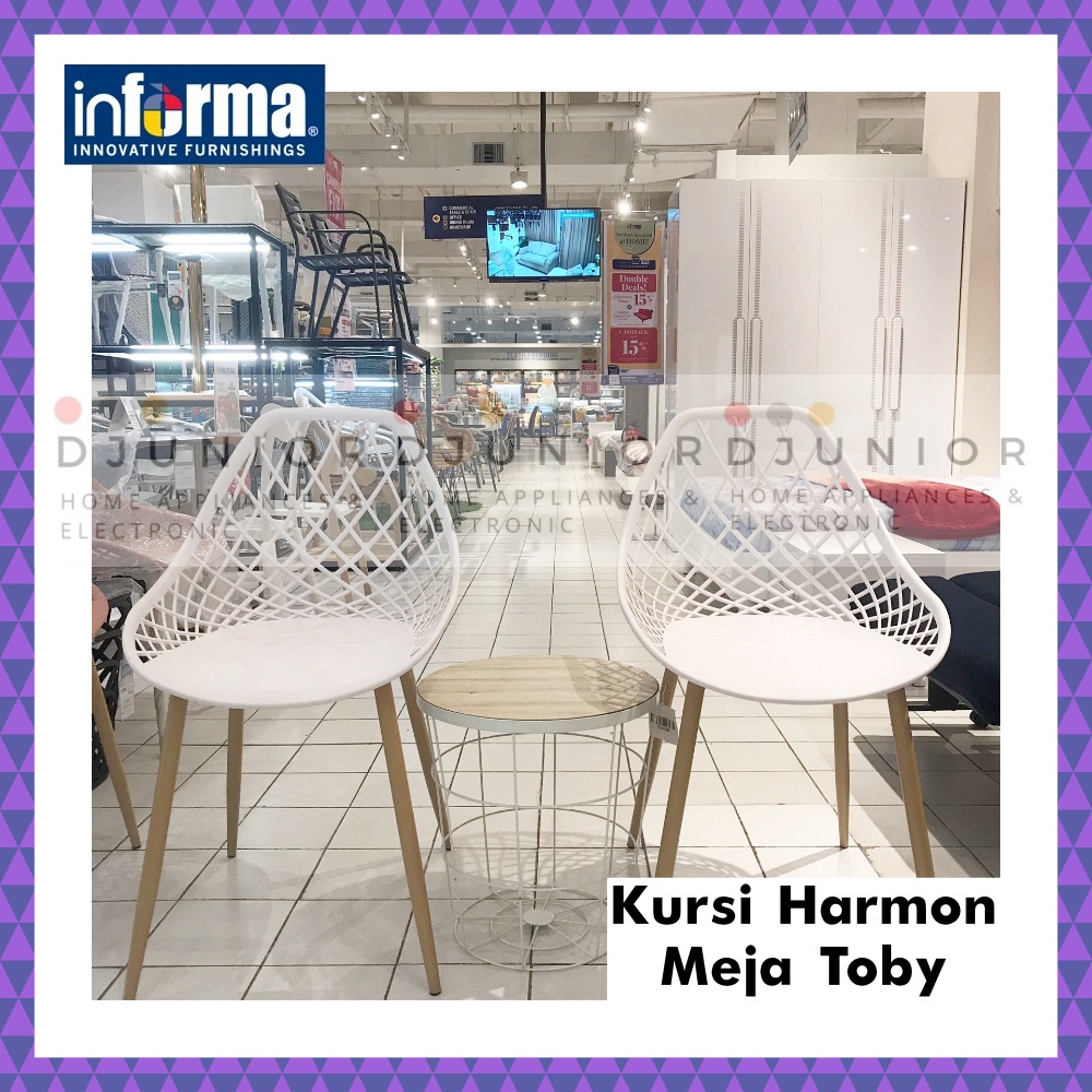 INFORMA - HARMON HELIOS TOPAZ SET MEJA KURSI TERAS MINIMALIS MURAH / MEJA KURSI SUDUT