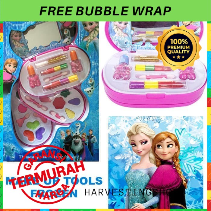 Kado Mainan Anak Belajar Make Up Dandan Dandanan Makeup Meja Rias Hadiah Perempuan Cewek 3 Tahun