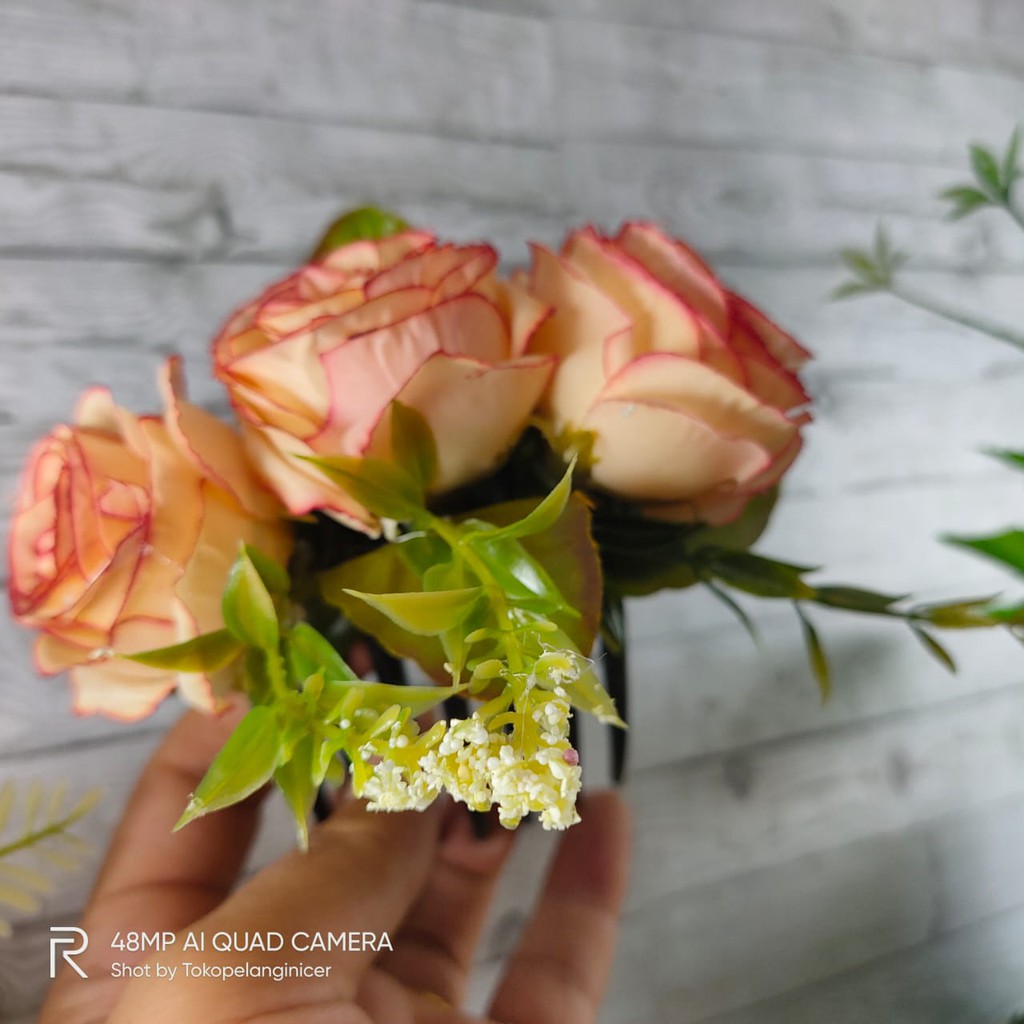 Sirkam Bunga  rambut wanita/Sirkam  elegan mewah untuk pengantin Tokopelanginicer