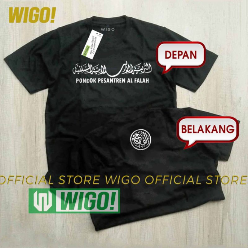 DJVNS T-shirt Baju Kaos Pondok Pesantren Al Falah Ploso Kediri Bahan Katun Combed Lengan Pendek Pria
