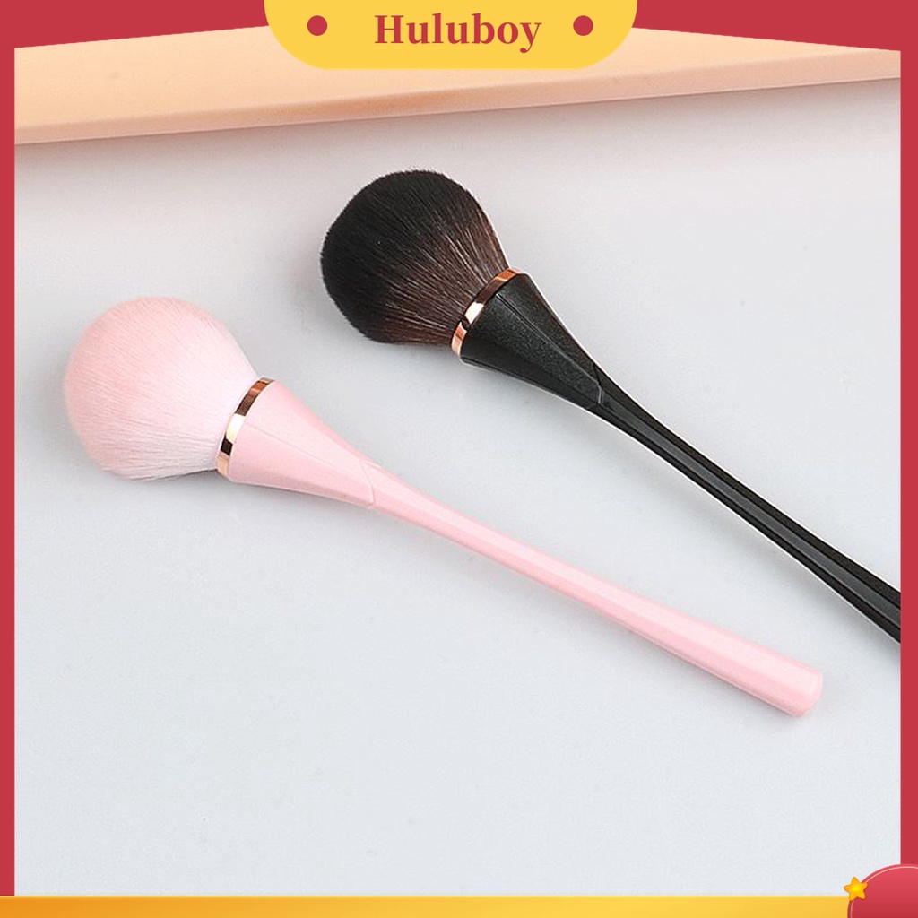 Huluboy Huluboy♡ Brush Makeup Profesional Gagang Plastik Untuk Foundation / Blush On / Bedak Tabur