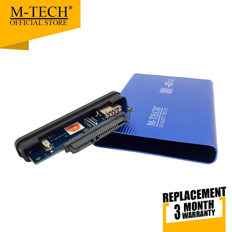 CASE HDD SSD ENCLOSURE M-TECH 2.5 SATA USB 2.0 480MBPS ALUMINIUM - CASING HARDDISK EXTERNAL