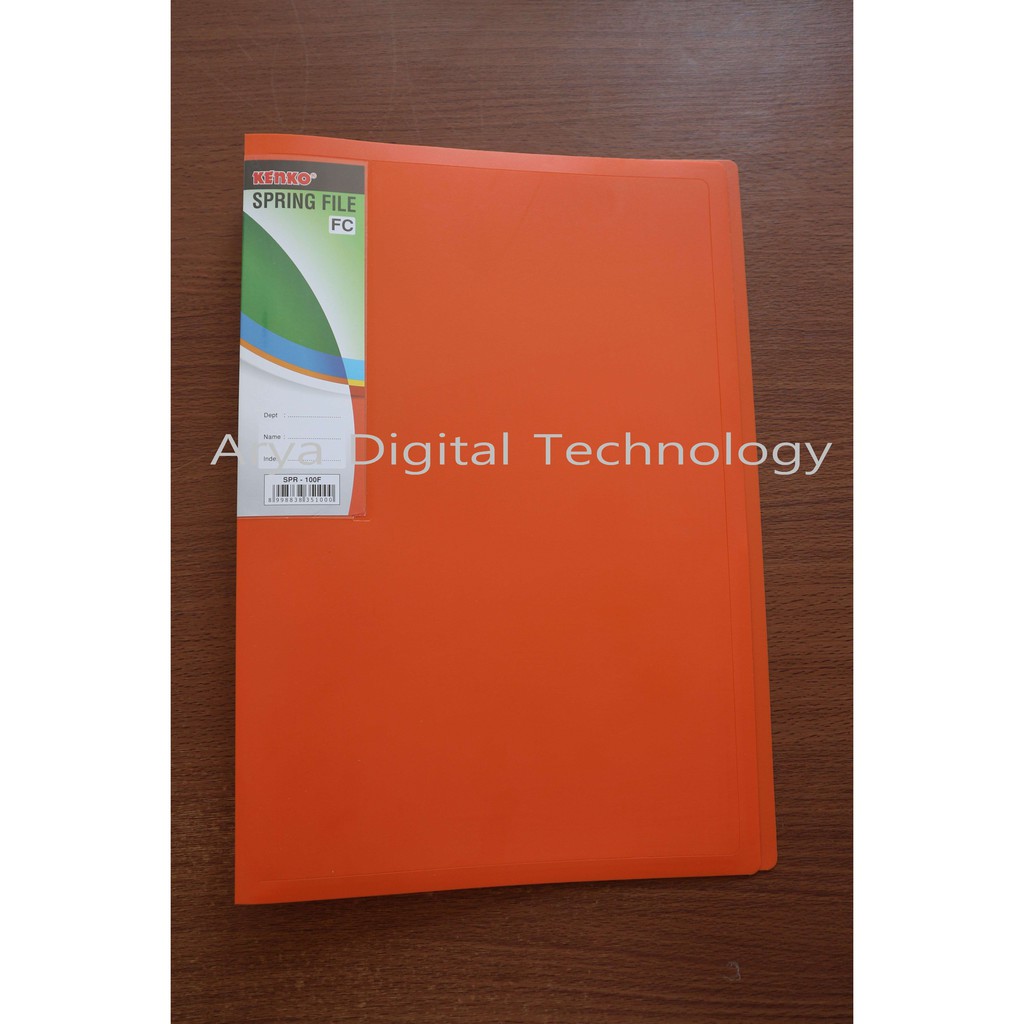 

Spring File Kenko Folio SPR 100F Oren Oranye Folder Map Snell Plastik Murah Original Bagus