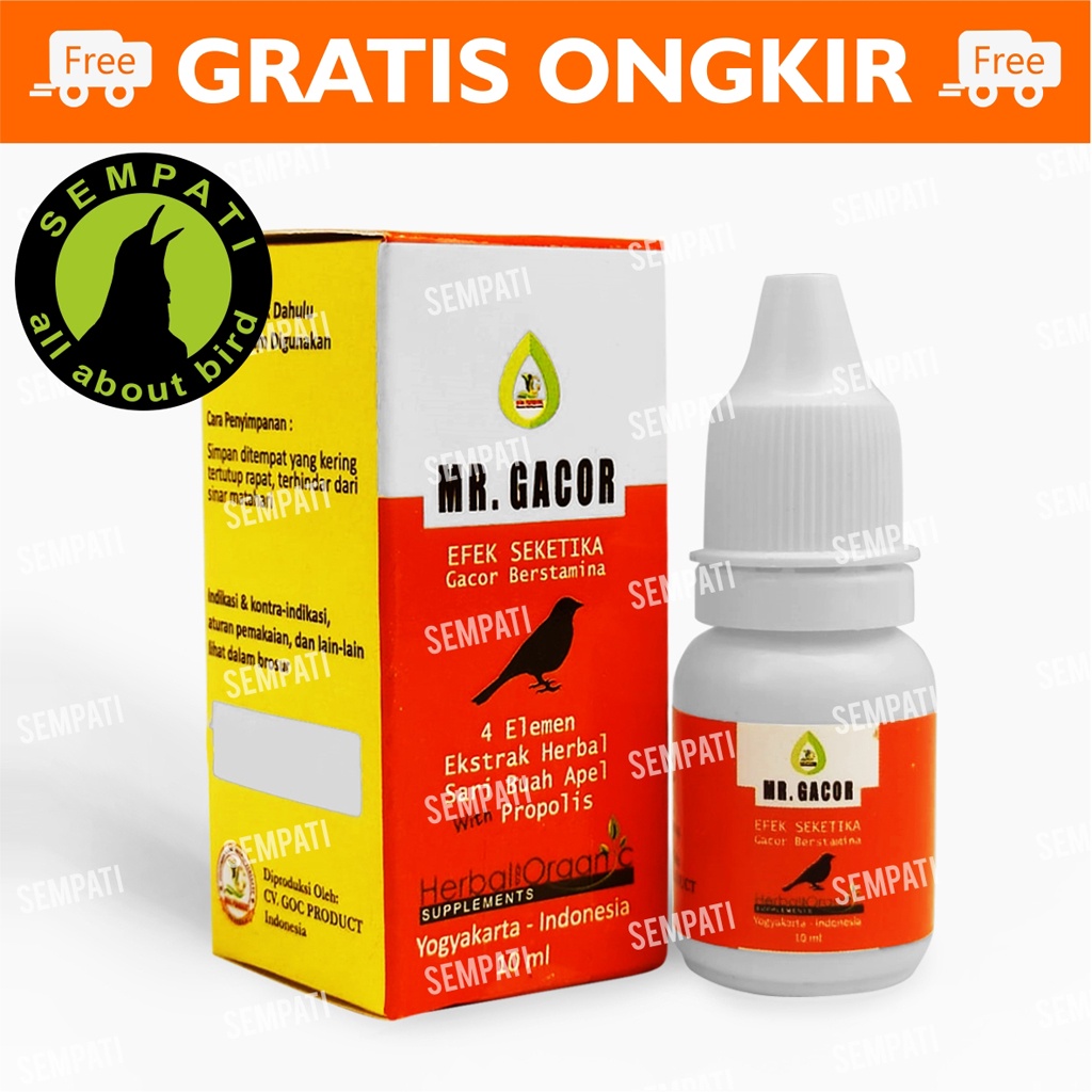 MR. GACOR ORANGE GOC VITAMIN PENGGACOR STAMINA UNTUK BURUNG PEMAKAN SERANGGA