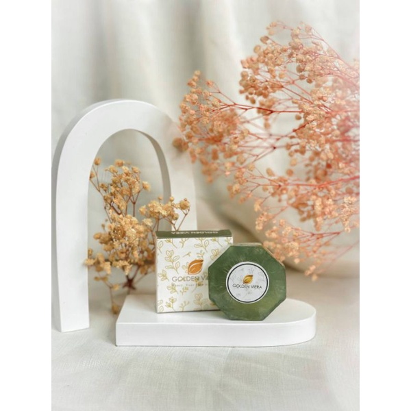 Golden Viera [Gratis 2 Gift] Original Soap Sabun Wajah Penghilang Jerawat Free Masker Bioaqua