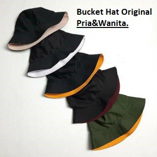 topi bucket polos original   topi bucket bulak balik   topi bucket hat murah   bucket dua warna