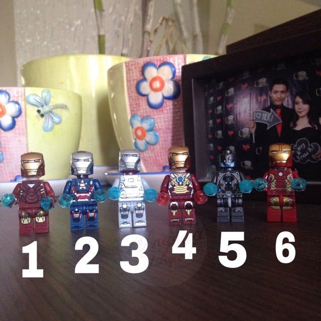 Gelang lego iron man (tali boleh milih warna) gelang lego murah, bracelet lego, lego bracelet
