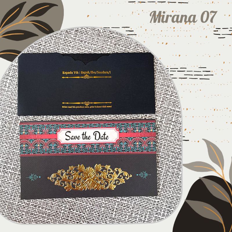 mirana 07 blanko undangan kosong, undangan pernikahan unik, blangko undangan, kertas undangan pernik