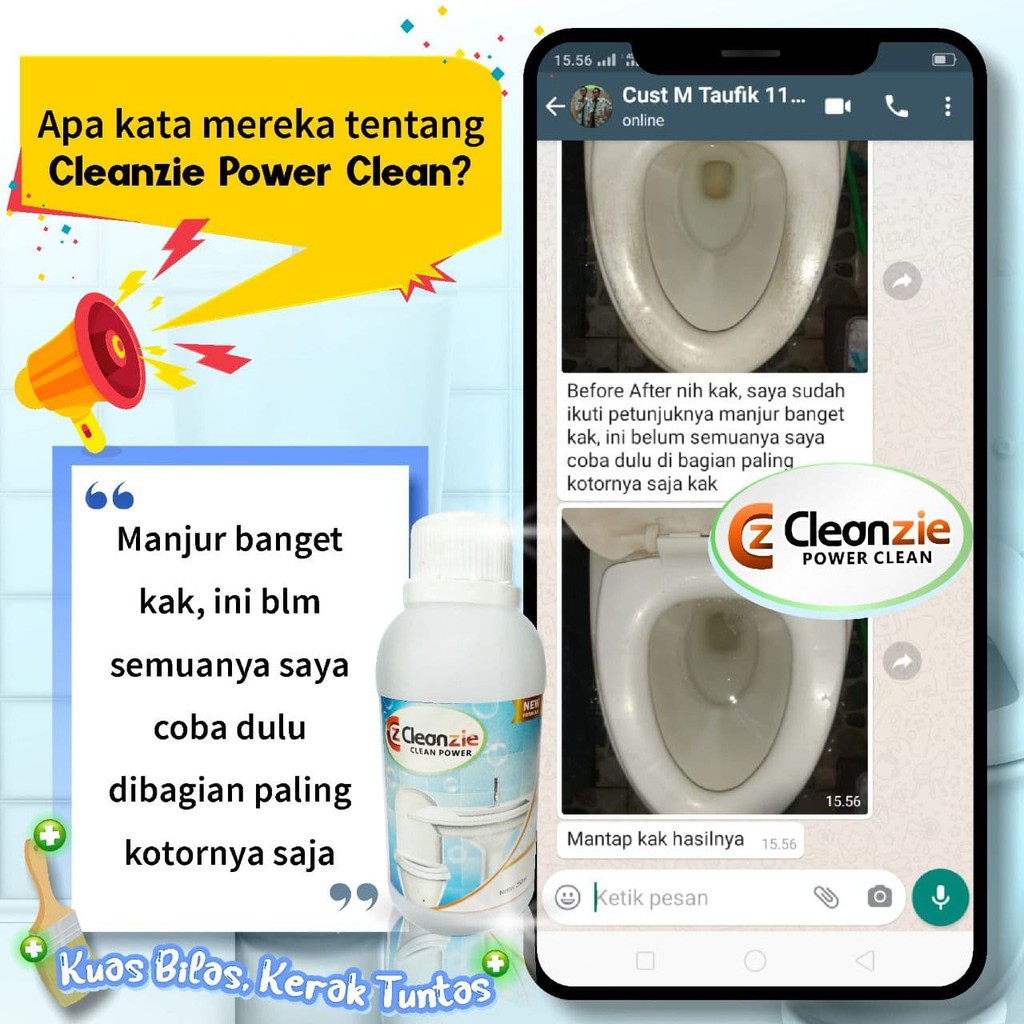 Power Clean Cleanzie Cairan Ajaib Pembersih Toilet Wc Keramik Lantai Kamar Mandi Paling Ampuh Laris