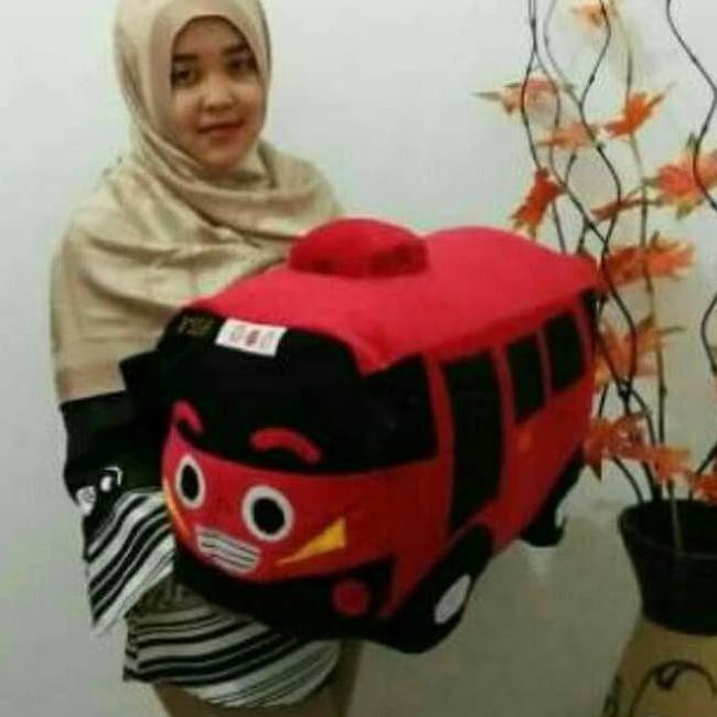 F0CS BONEKA TAYO BUS JUMBO BANTAL BONEKA BUS TAYO BESAR 16XX