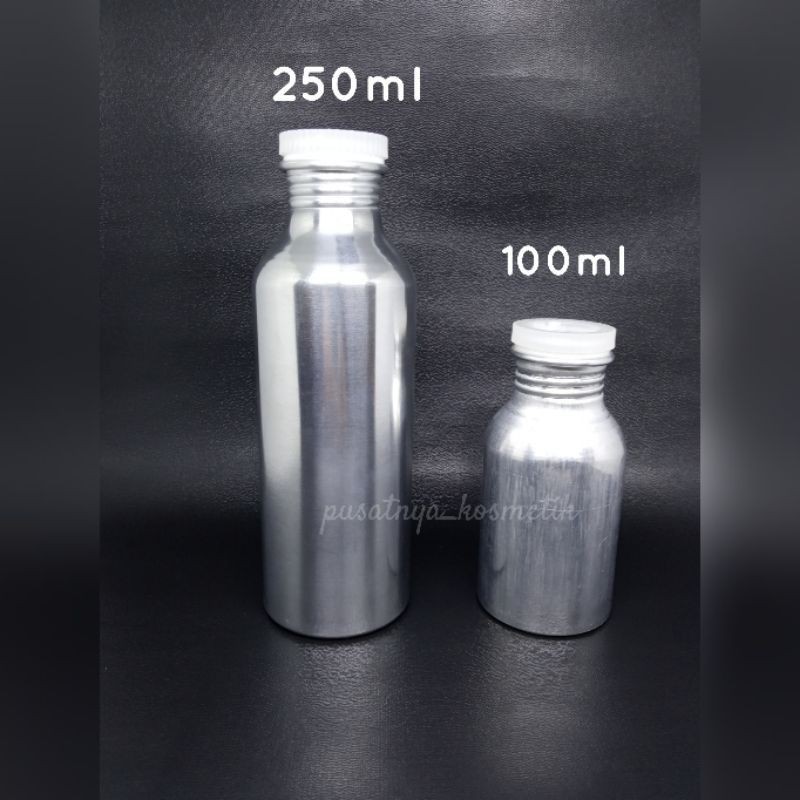 Botol Alumunium 100ml 250ml Kaleng Alumunium Tempat Bibit Parfum