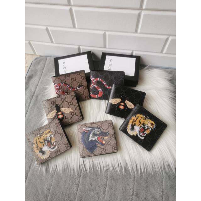 Dompet pria gucci snake dompet pria gucci tiger cat bee 