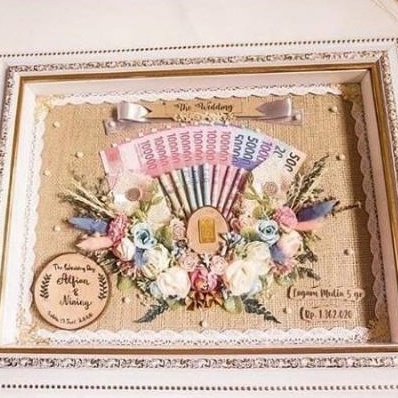 Mahar Frame Rustic Uang Hantaran Seserahan Pernikahan Bingkai by Lovely Pradine