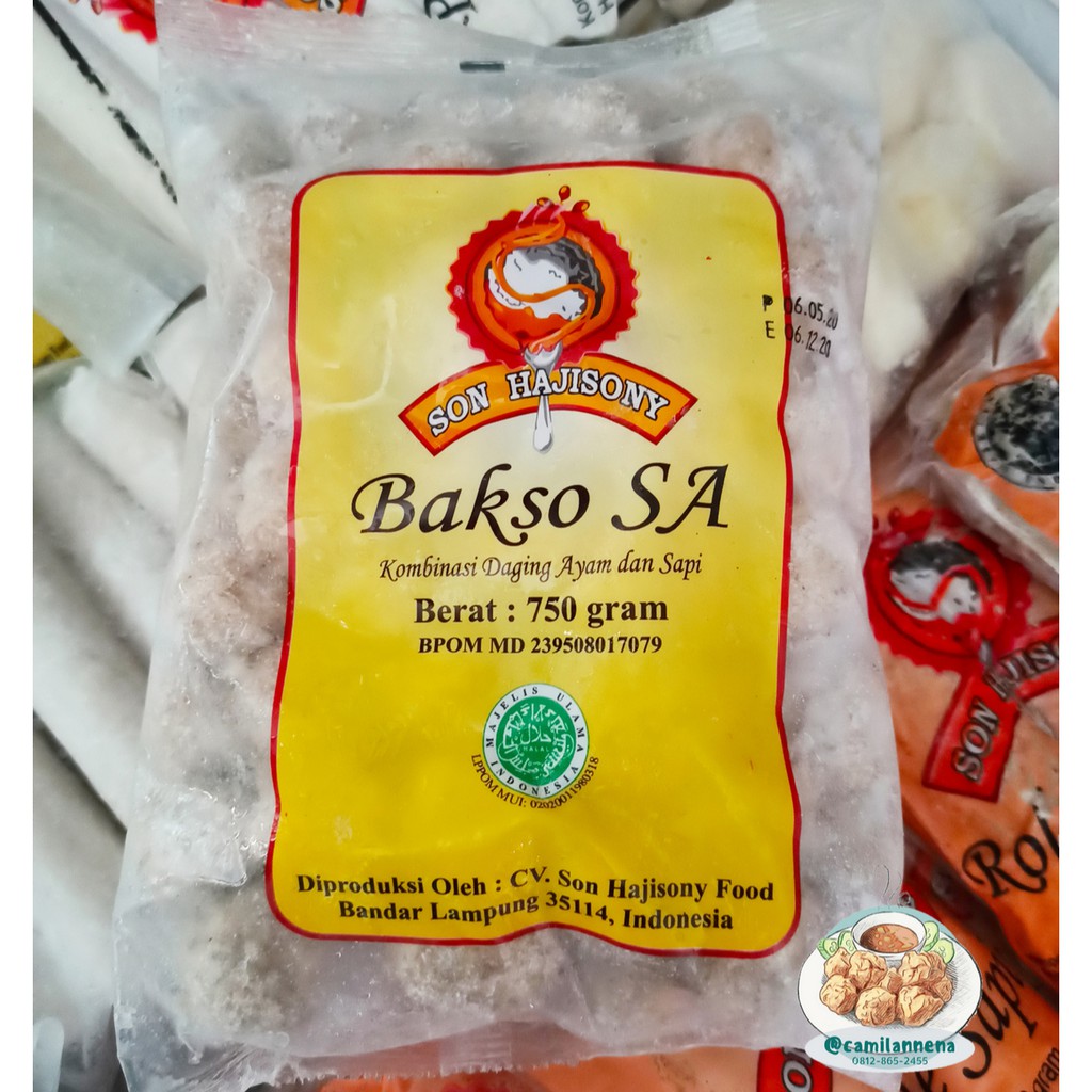 Jual Bakso Sony Sa Sapi Ayam Son Hajisony Asli Lampung Bumbu