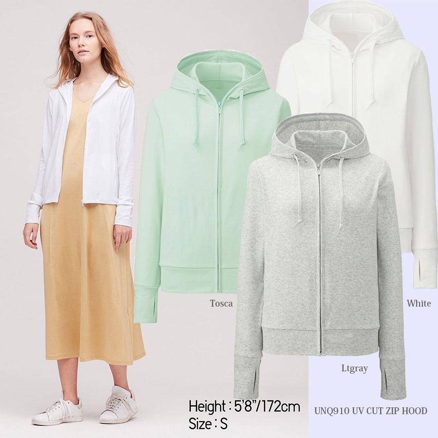 JAKET WANITA UNQ UNQ910 UV CUT ZIP HOOD-5