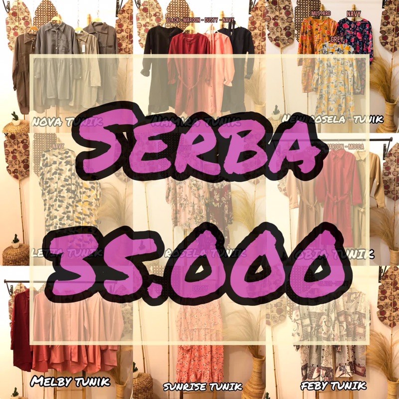 BTC_SOLO01 || SERBA 35.000 || DASTER BIGSIZE LD 140 CM || DRESS TUNIK SERBA 35.000