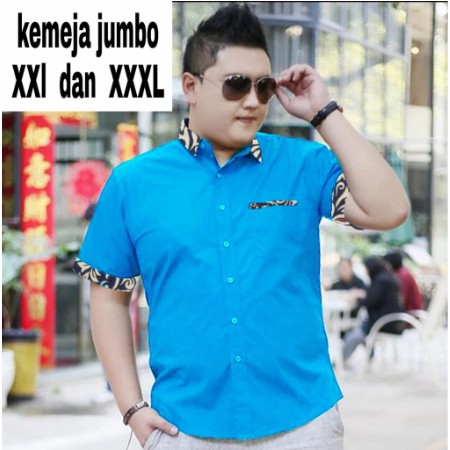 KEMEJA JUMBO XXL XXXL 2XL 3XL FRANCE MARTINE  QUALITY MOTIF BATIK KOMBINASI WARNA WARNI BAGUS