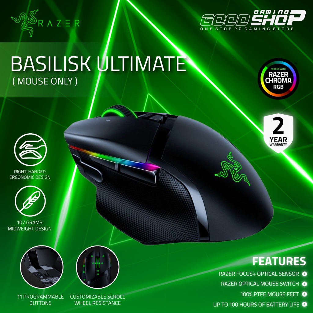 Razer Basilisk Ultimate [Mouse only] - Gaming Mouse